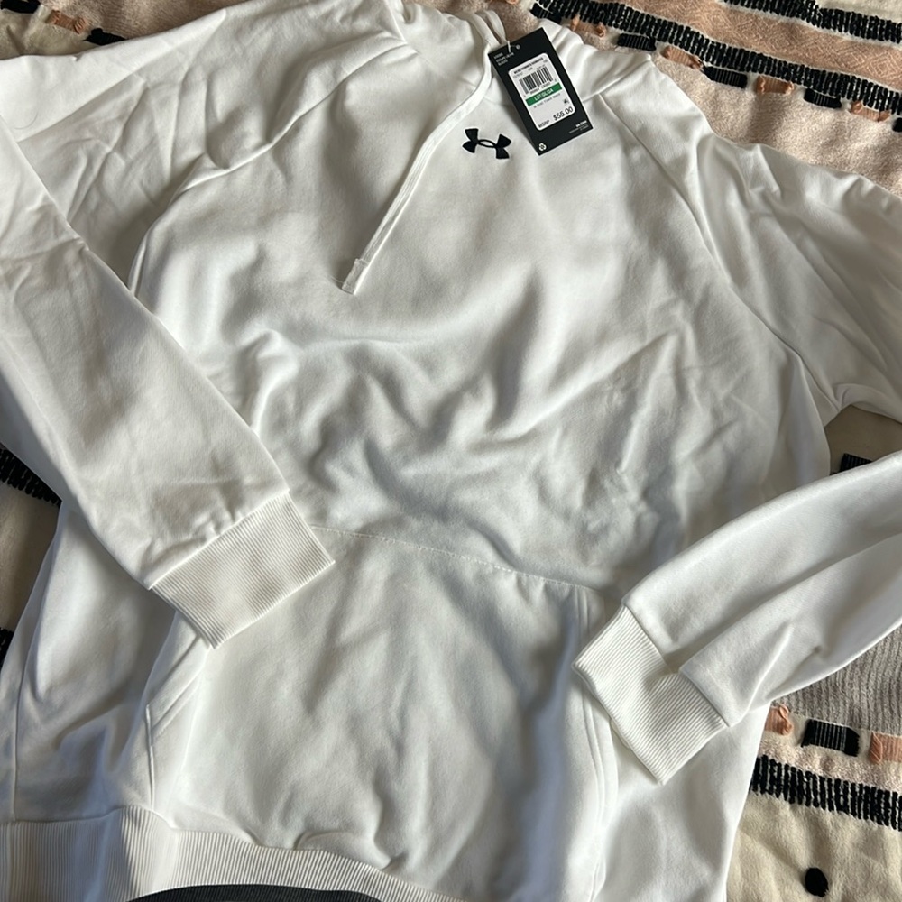White Under Armour hoodie